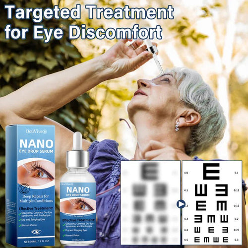 OcuVive® Nano Eye Drops Serum 👩‍⚕️ Ophthal mologists Recommended (Suitable for presbyopia, dry eye syndrome, glaucoma, cataracts and diabetic retinopathy) 🍀 - Aggil Express